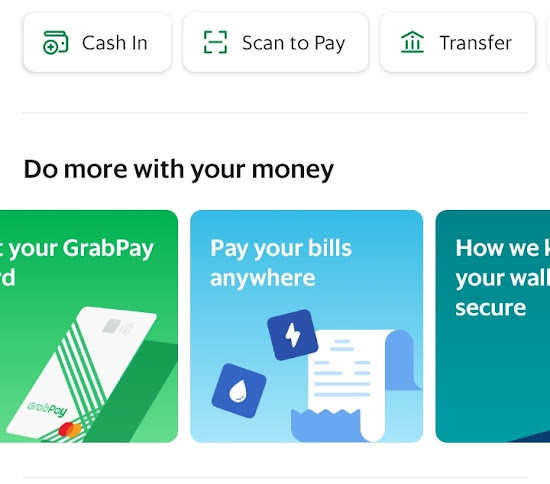 Pay Your Bills with Grab