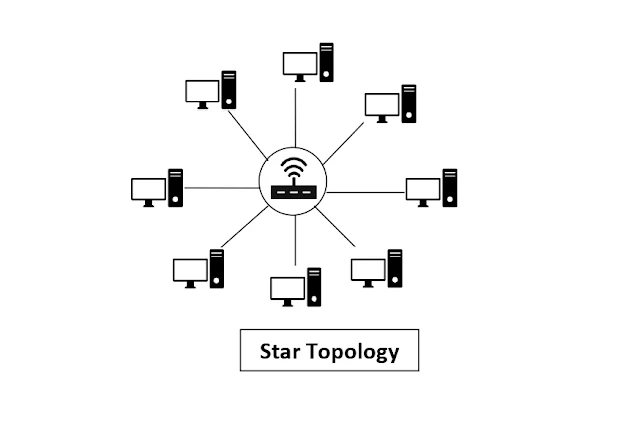 what is star topology in hindi