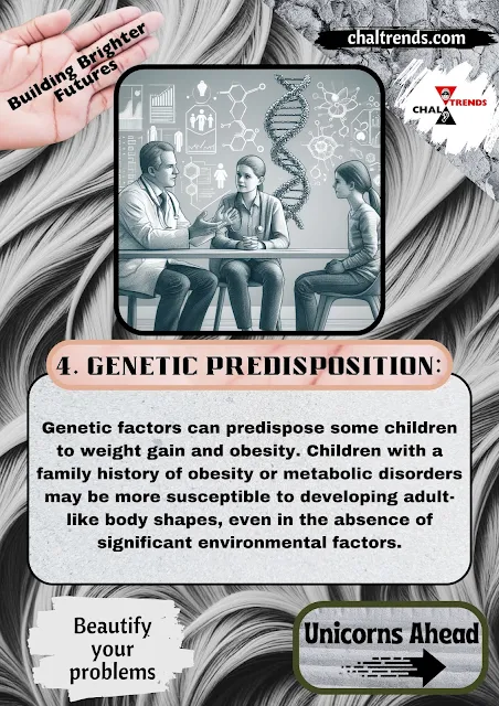 Drawn image of a doctor talking to parent and child about genetic issu
