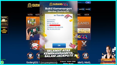 Selamat Kepada Member Setia GudangQQ WD sebesar Rp. 30.500.000.-