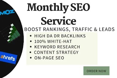 Complete Monthly SEO Service for Google First Page Rank