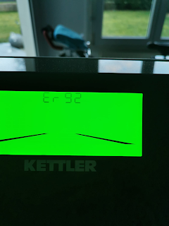 Error 92 91 on Kettler treadmill