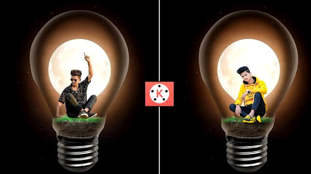 Creative Light Bulb Photo Editing Tutorial | Kinemaster Photo Editing | Light Bulb Photo Editing