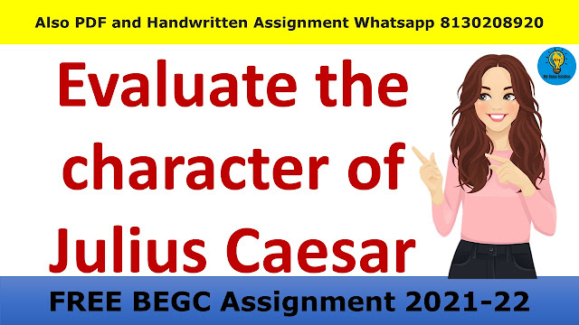 Evaluate the character of Julius Caesar