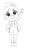 Luo Bao Bei coloring page