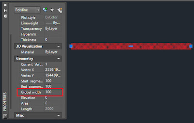 Menebalkan garis di Autocad