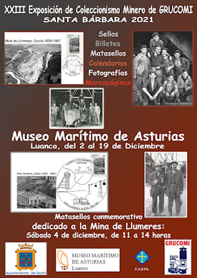cartel, Luanco, coleccionismo, minero, Luanco, Llumeres