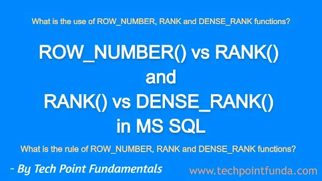 rownumber-vs-rank-vs-denserank