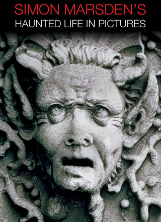 Carved stone grotesque on DVD cover