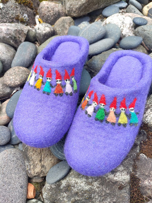 Filcētas čības bērniem        Felt slippers for children