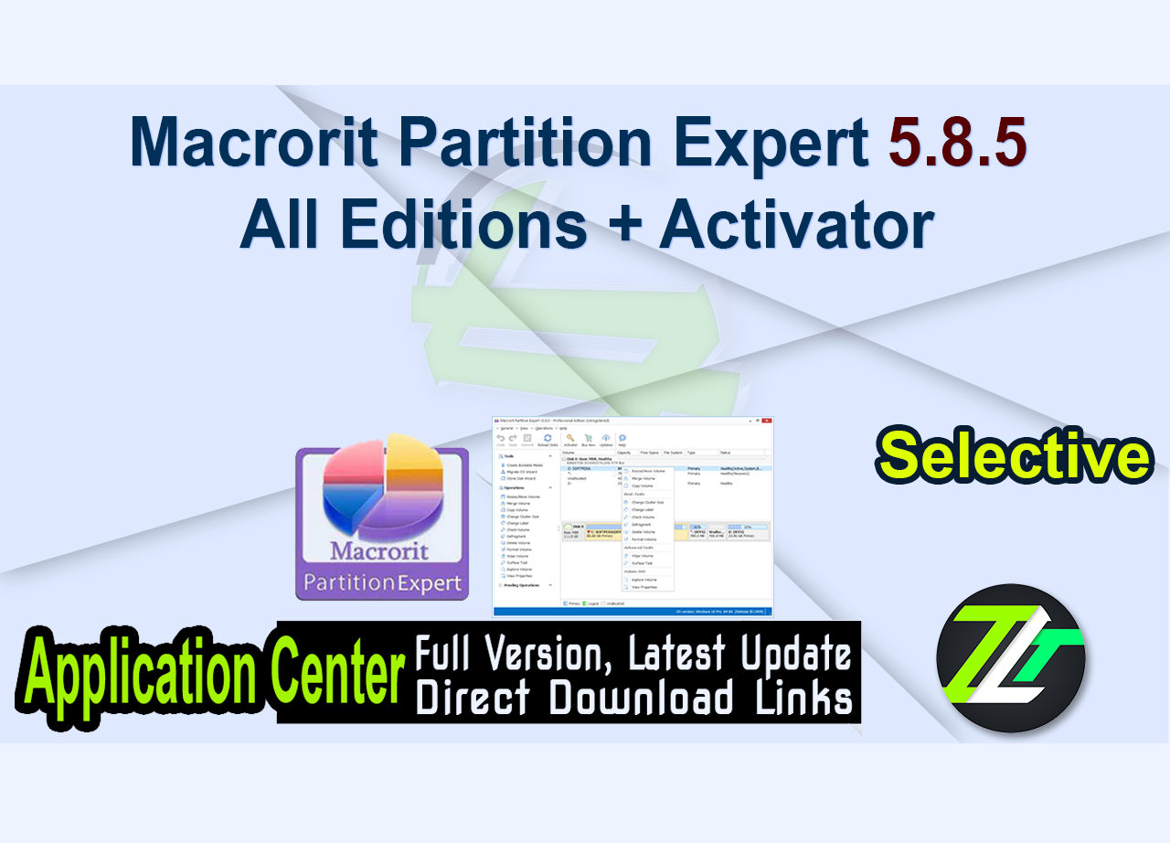 Macrorit Partition Expert 5.8.5 All Editions + Activator