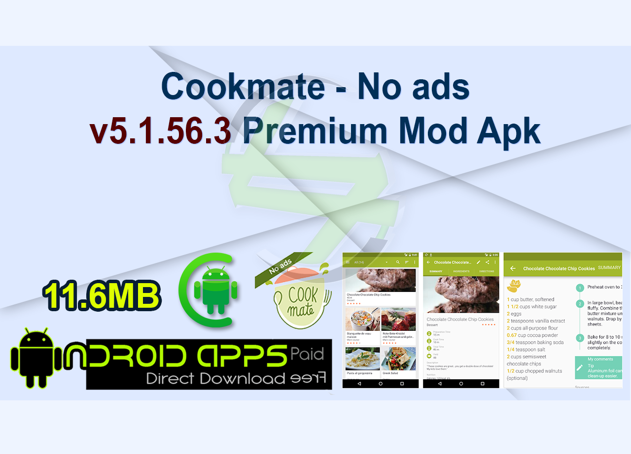 Cookmate - No ads v5.1.56.3 Premium Mod Apk