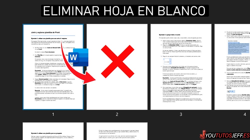 Eliminar una HOJA en BLANCO Word 🔵 Borrar Pagina en Blanco