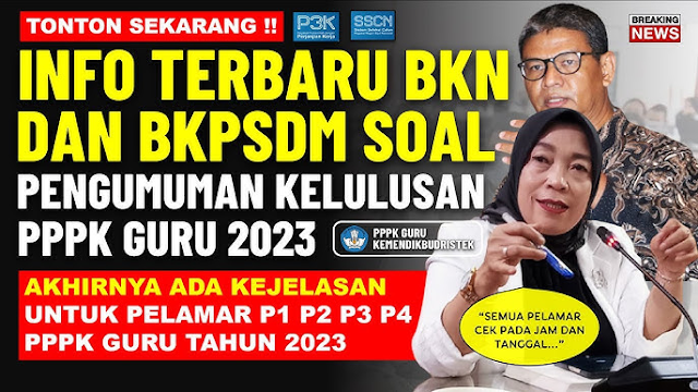 Pengumuman Kelulusan PPPK Guru 2023