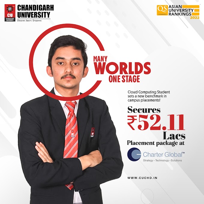 Chandigarh University’s student secures ₹52.11 Lacs Placement Package 