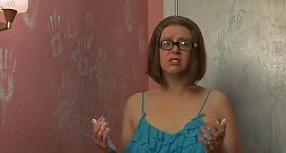 holiday on the buses, 1973, 1970s, anna karen, actress, british, comedy, classic, film, innuendo, movie, old, tv series, fashion, glasses, nightie,