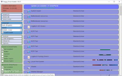 Snappy Driver Installer Free Full Version Download For PC Screenshot