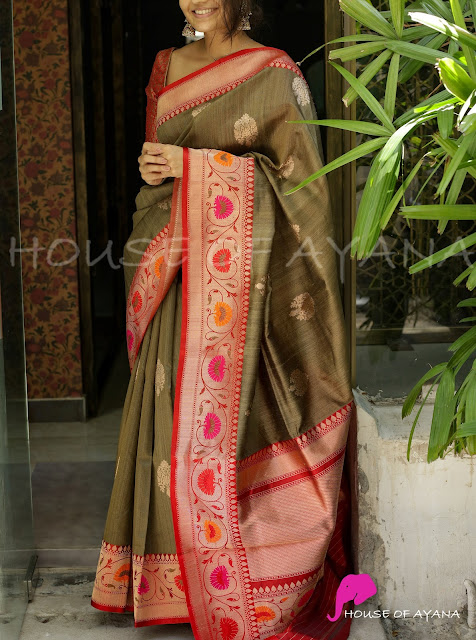 Banarasi Zari Work Silk Sarees Online Shopping