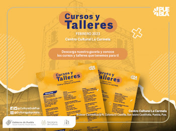 Desarrolla Cultura más de 20 talleres y cursos en el Centro Cultural “La Carmela”.