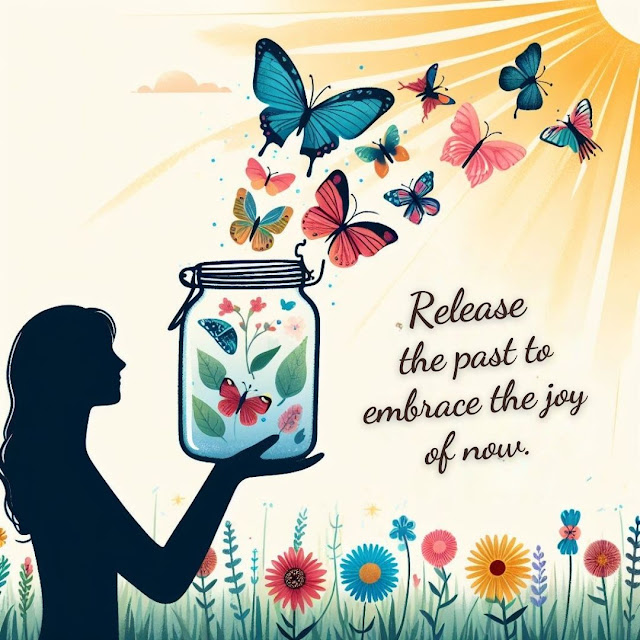 Release the past to embrace the joy of now.