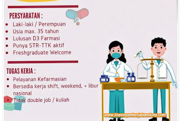 Loker Bandung Asisten Apoteker RSIA Kartini