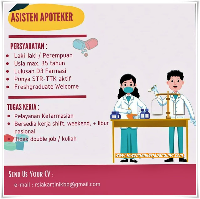 Loker Bandung Asisten Apoteker RSIA Kartini