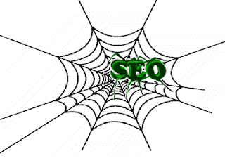 SEO spider on the web attracting search engines