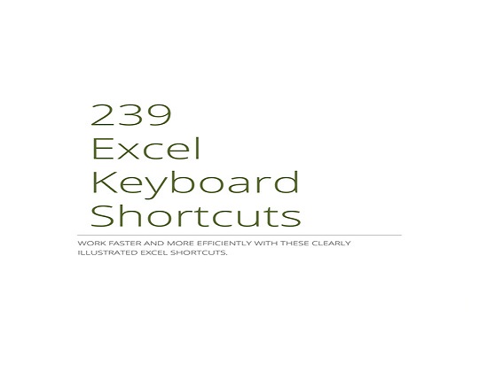 MS Excel Shortcut Keys PDF Download