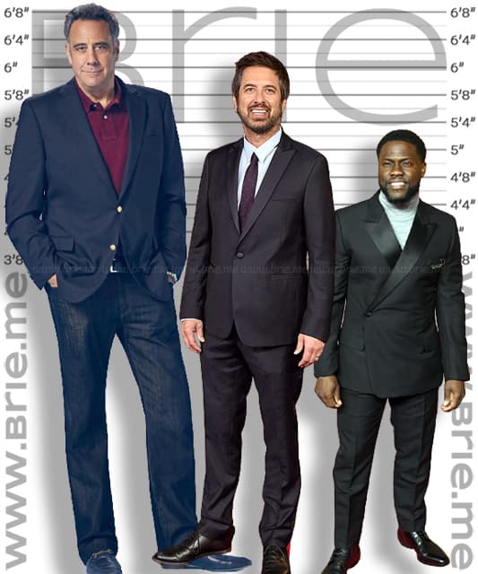 Brad Garrett, Ray Romano, and Kevin Hart height comparison