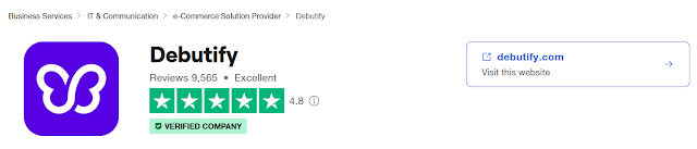 Debutify 在 Trustpilot 上的評價
