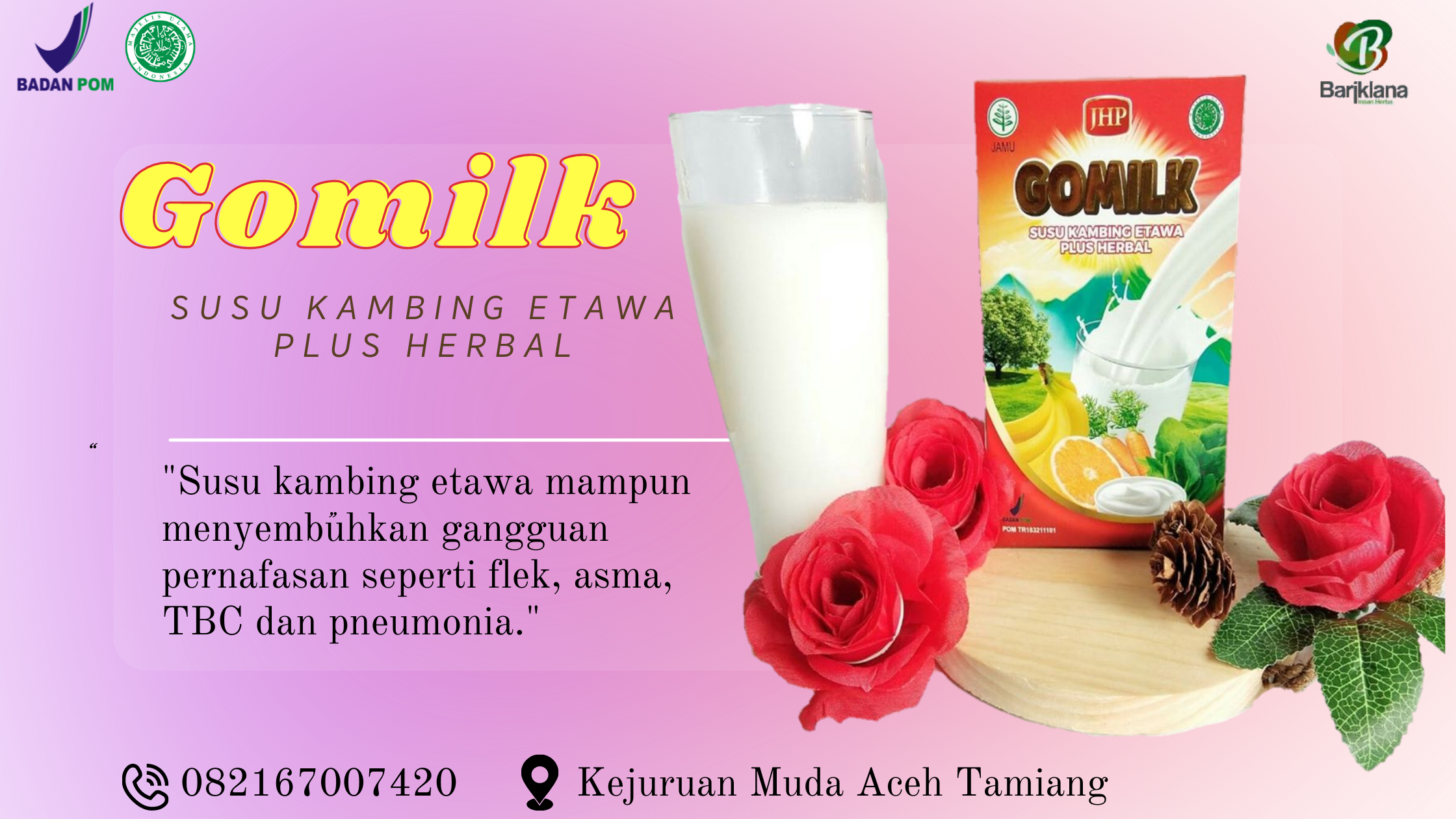 segera pesan susu gomilk dengan kandungan herbal