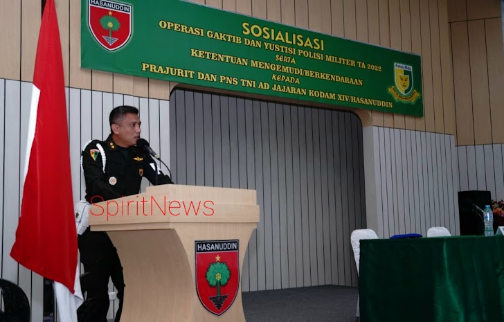 Sosialisasi Ops Gaktib dan Yustisi, Polisi Militer Tekankan Disiplin Prajurit dan Hindari Pelanggaran
