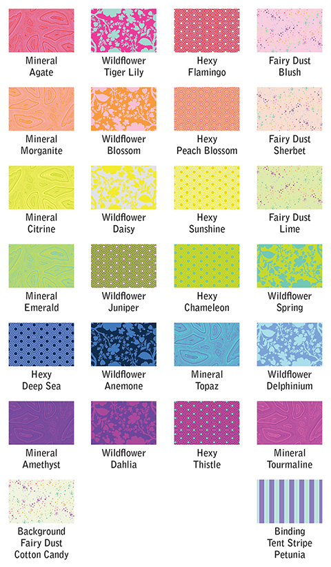Jaybird Quilts: Night Sky - Fabric Swatches