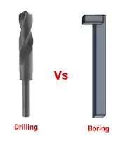 difference between drilling and boring