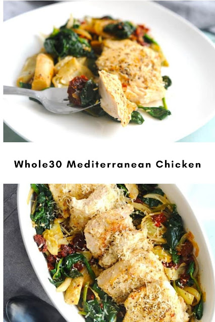 Whole30 Chicken Recipes {Whole30 Mediterranean Chicken}