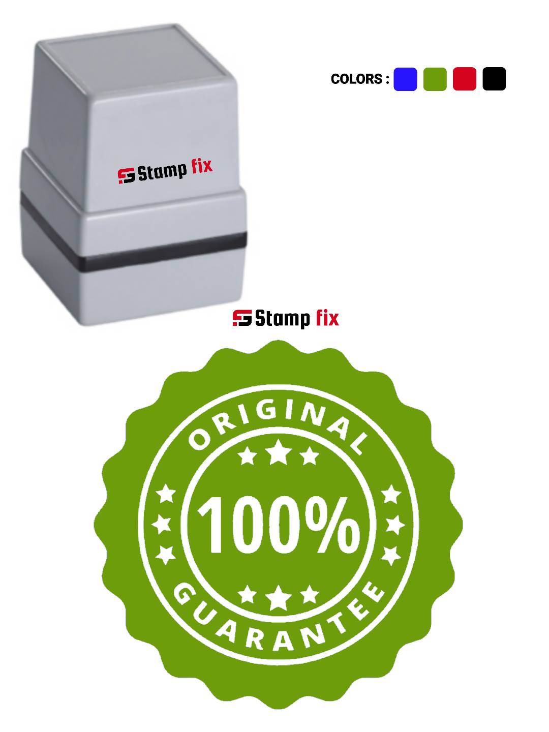 Pre Ink Original Stamp by StampFix, a self-inking stamp with high-quality impressions
