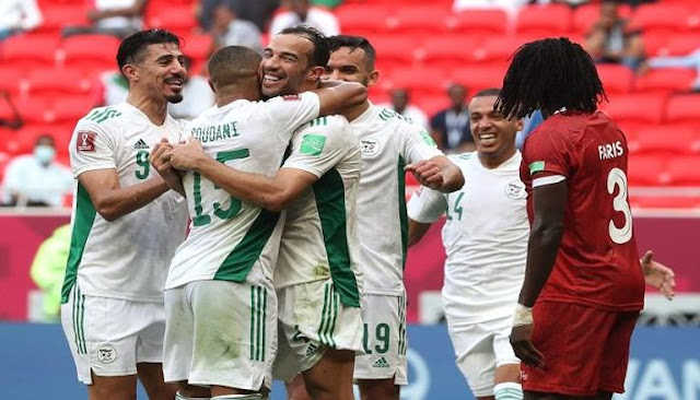 ملخص اهداف مباراة الجزائر والسودان (4-0) كاس العرب