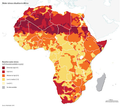 Figure 1. Water stress situation in Africa. (Source: https://www.grida.no/resources/13697)