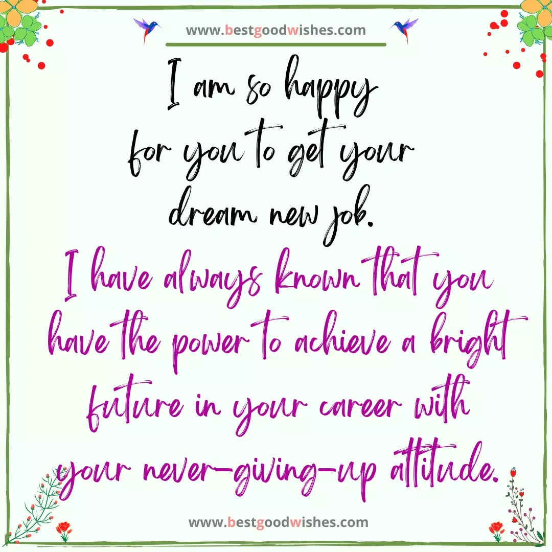Congratulation Wishes Images and Messages for Getting New Job