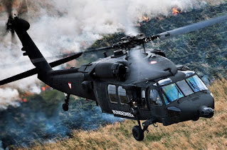 US UH-60 Black Hawk helicopter shot down