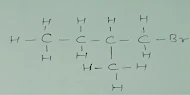 Brompentane electron dot structure