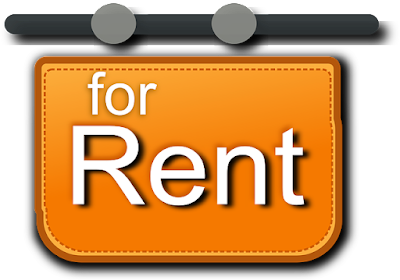 A sign For Rent.