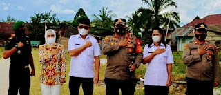 Peletakan Batu Pertama Pembangunan Polsek Mori Utara