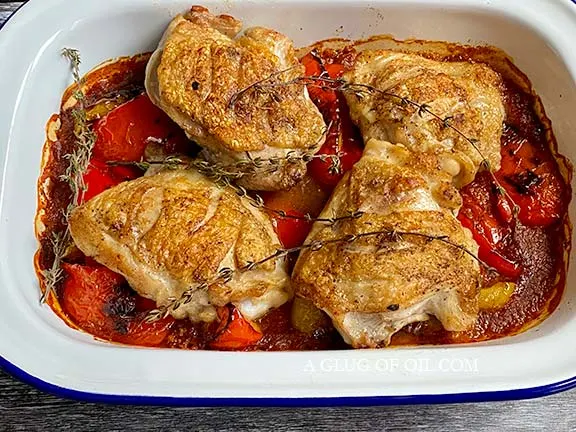 Piri Piri Chicken in a dish