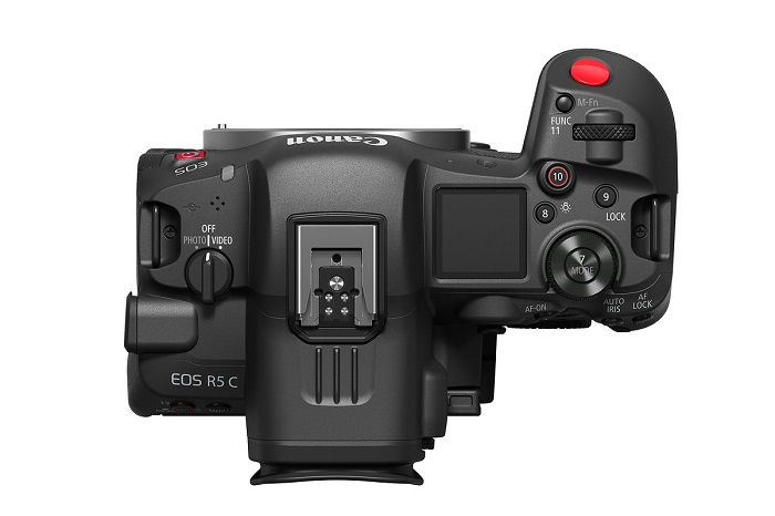 Canon EOS R5 C Mirrorless Digital Camera Top View