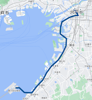 旅館→關西國際機場軌跡