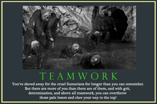 Shockcessories poster #5: Teamwork, The Mole People, 1956
