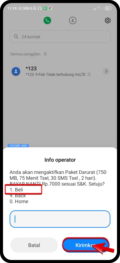 Cara menghutang pulsa telkomsel