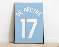 Kevin de Bruyne 2023/2024 Jersey Poster Digital File (.png) and (.svg)