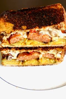 Pimento Grilled Cheese with Andouille Sausage: Savory Sweet and Satisfying